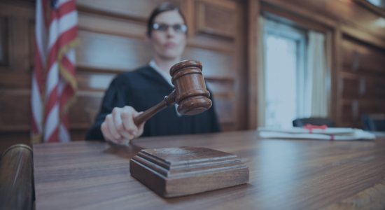 Map illustration showing courthouse locations